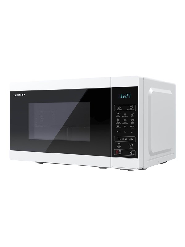 Sharp YC-MG02E-W - microwave oven with grill - freestanding - white