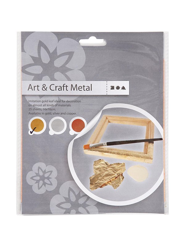 Creativ Company Imitation Metal Leaf Gold 25 Sheets