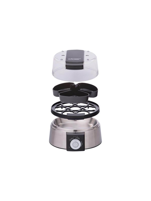Produktfoto för Cloer 6070 - Äggkokare - 435 W - rostfritt stål/svart