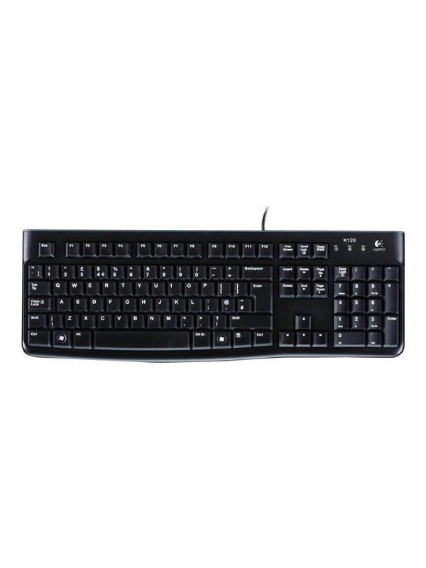 Logitech Desktop Mk120 Tastatur & Mus Set Bulgariska Svart