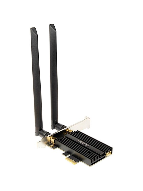 Produktfoto för Inter-Tech DMG-36 - Nätverksadapter - PCIe 2.0 - Bluetooth 5.2, 802.11ax (Wi-Fi 6E)