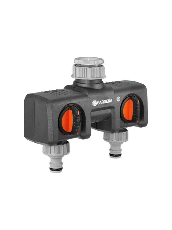 Gardena 2-vägs vattenfördelare (1/2", 5/8", 3/4", 1")