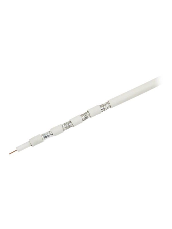 LogiLink TV/SAT coaxial raw cable CCS 120 dB 4x shielded white 100 m