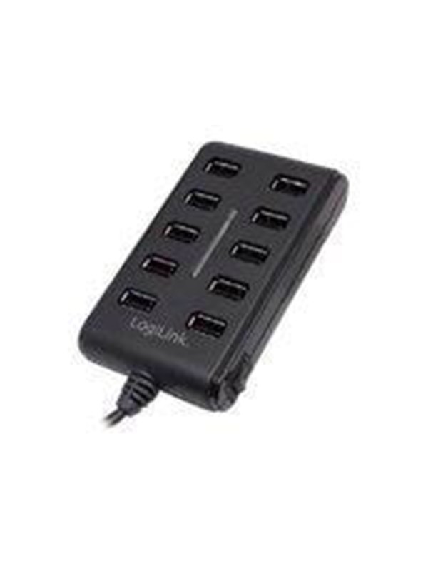 LogiLink USB 2.0 hub 10-port with On/Off switch USB Hub - 10 porte
