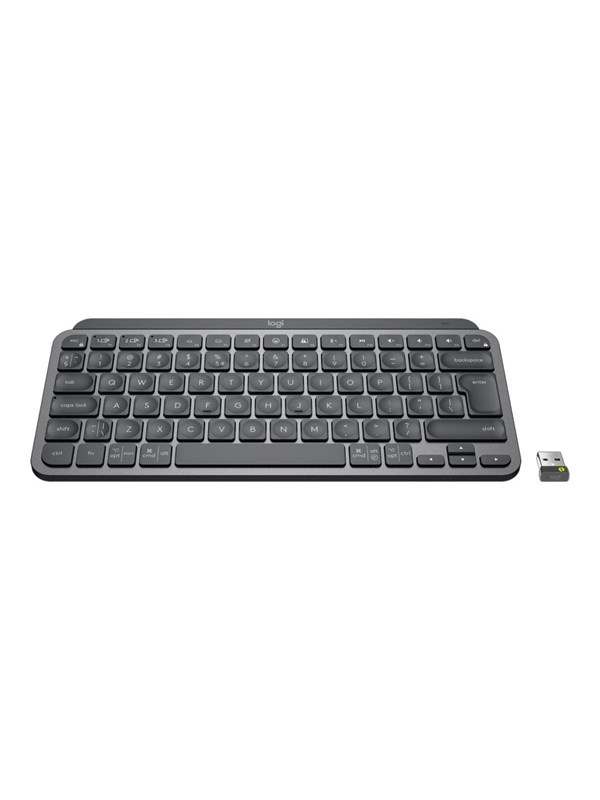 Produktfoto för Logitech MX Keys Mini for Business - Tangentbord - bakgrundsbelyst - trådlös - Bluetooth LE - QWERTY - internationell engelska - grafit