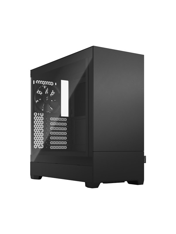Produktfoto för Fractal Design Pop Silent - Tower - ATX - genomskinlig sidopanel (härdat glas) - ingen strömförsörjning (ATX) - svart TG genomskinlig ton - USB/ljud