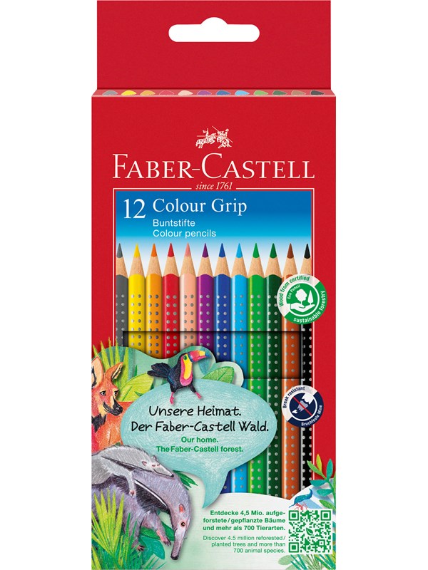 Faber-Castell Col.pencil Colour Grip box/12x
