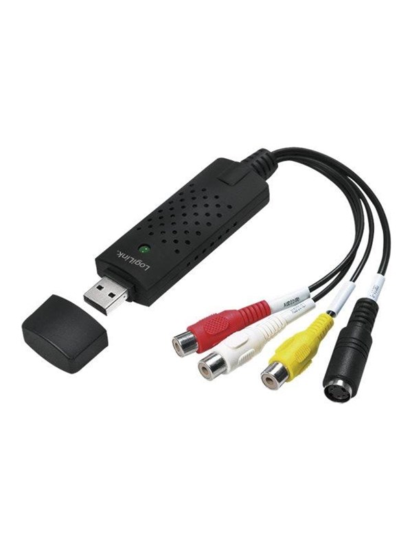 Produktfoto för LogiLink USB 2.0 A/V grabber USB-A/M to 3x RCA +