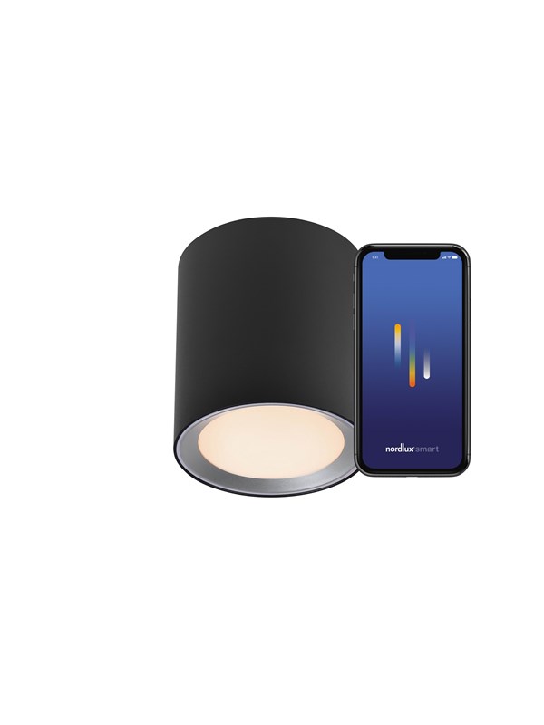 Nordlux Landom Smart Long Plafond Svart