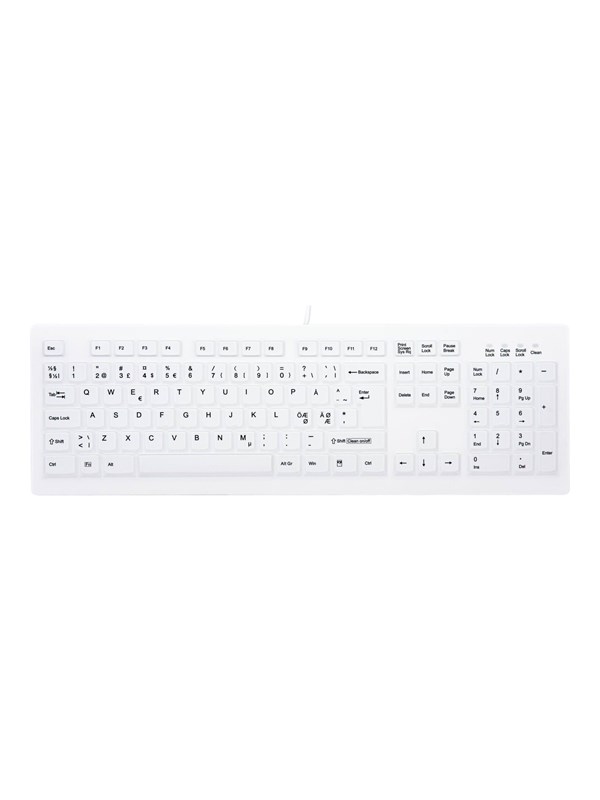 Cherry MedicalKey - Tangentbord - Nordisk - Vit