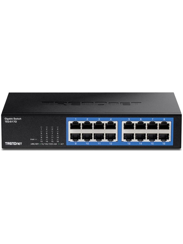 TRENDnet TEG-S17D 16-Port Gigabit Desktop Switch