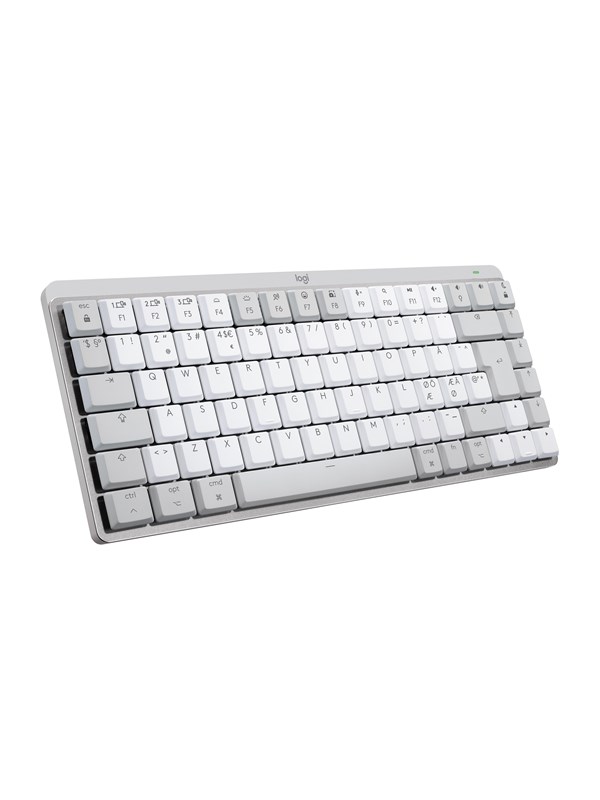 Logitech Mx Mechanical Mini For Mac Minimalist Wireless Illuminated Performance Keyboard Pale Grey Fr Tangentbord Fransk Grå