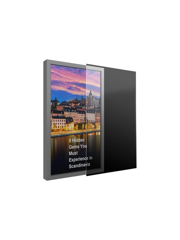 Multibrackets M - mounting component - for enclosure / LCD TV - transparent - Max - recommended for 55"