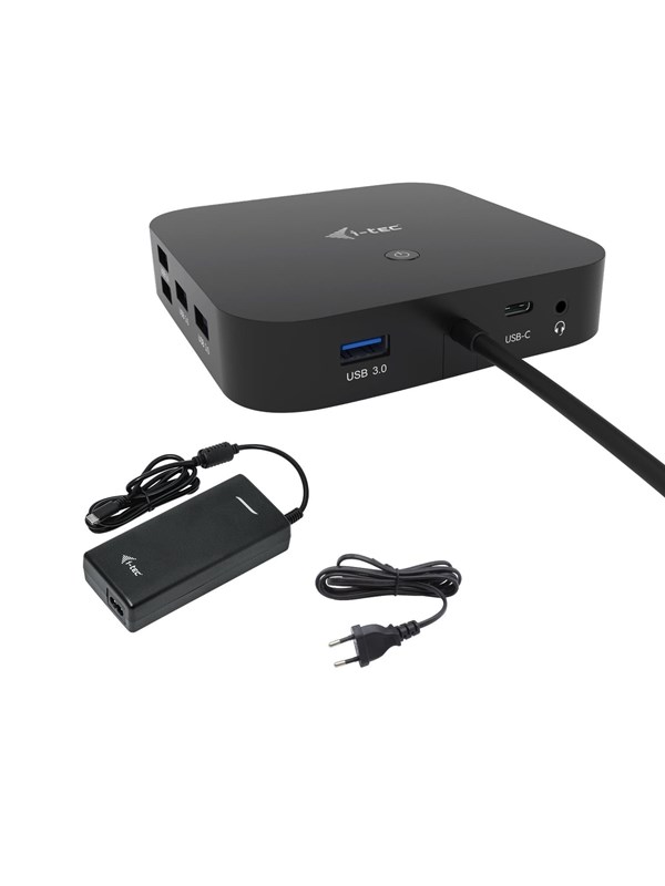I-Tec USB-C HDMI DP Docking Station with Power Delivery 100W + Universal Charger 100W
