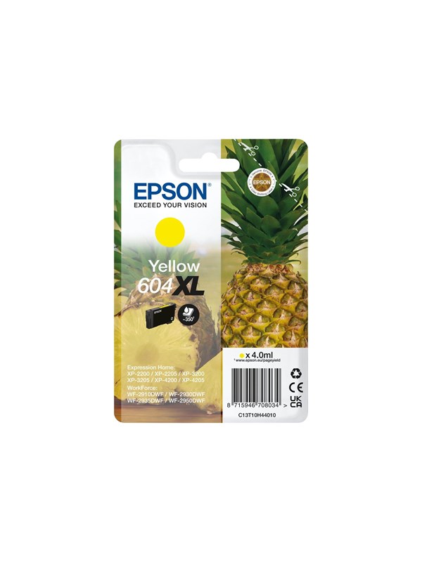 Epson 604XL Singlepack - XL - yellow - original - ink cartridge