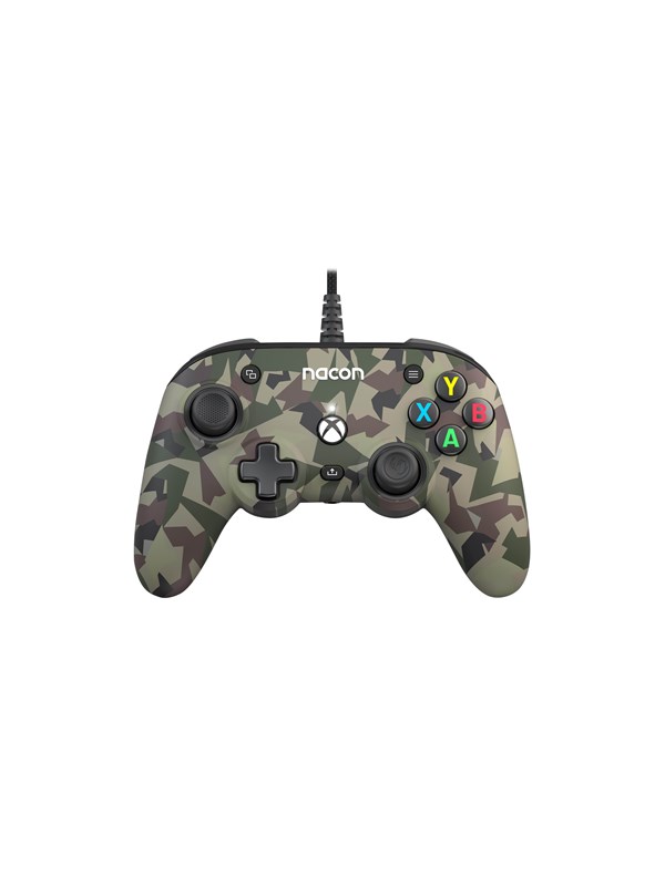 Nacon Wired Pro Compact Controller Green Camo Wired Controller Microsoft Xbox One