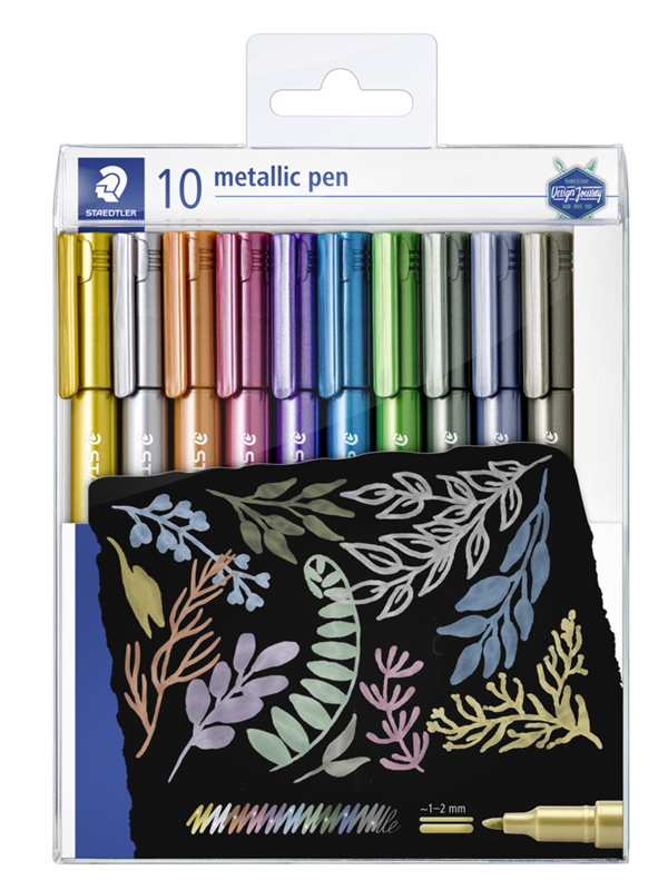 Produktfoto för Staedtler® Marker Metallic Pen med 10 stk. ass. farver