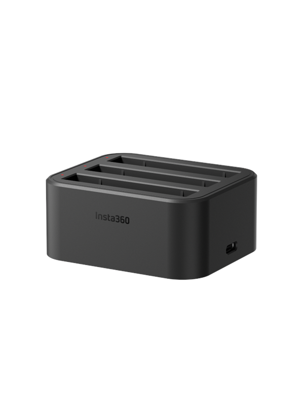 Produktfoto för Insta360 - USB-batteriladdare - 3 x batterier laddas - 3 A - 3 utdatakontakter (batterikontakt) - för Insta360 X3
