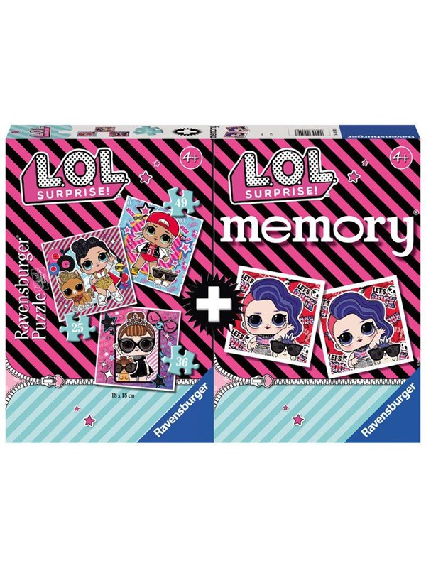 Ravensburger Lol Surprise Multipack Memory & 3 Puzzles