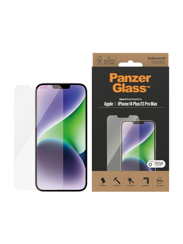 PanzerGlass Screen Protector Apple iPhone 14 Plus | 13 Pro Max | Classic Fit