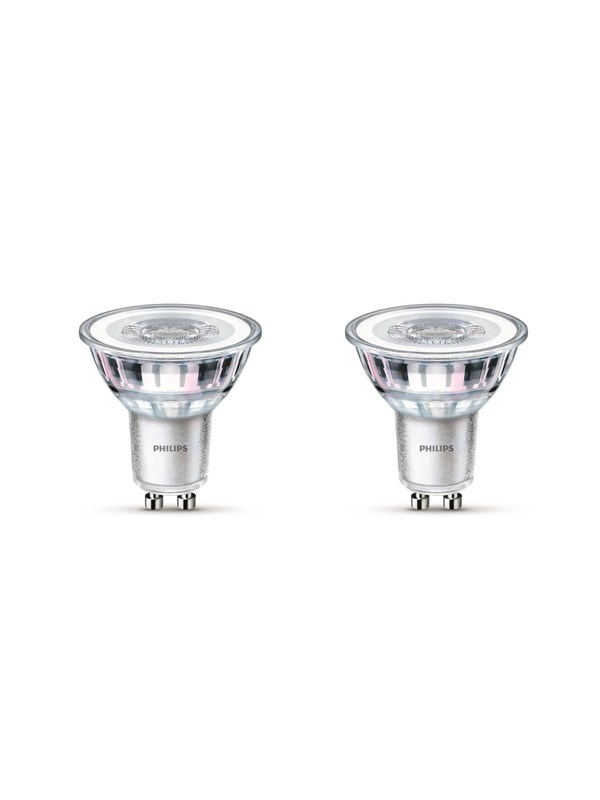 Philips LED-glödlampa Classic 4.6W/840 (50W) 36° 2-pack GU10