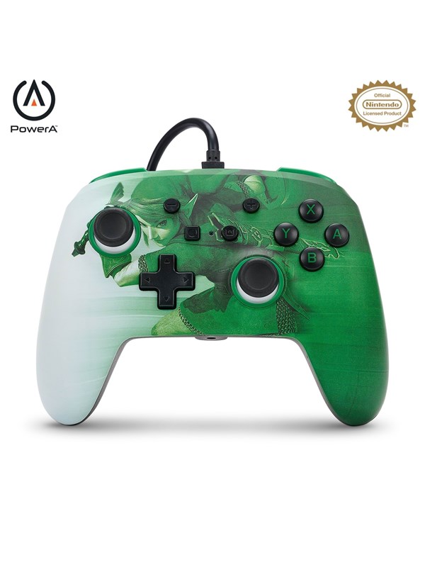 PowerA Förbättrad trådbunden handkontroll för Nintendo Switch - Heroic Link - Wired - Nintendo Switch
