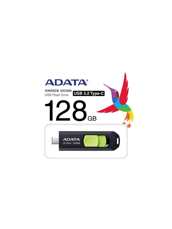 A-Data UC300 - Grön - 128GB - USB-minne