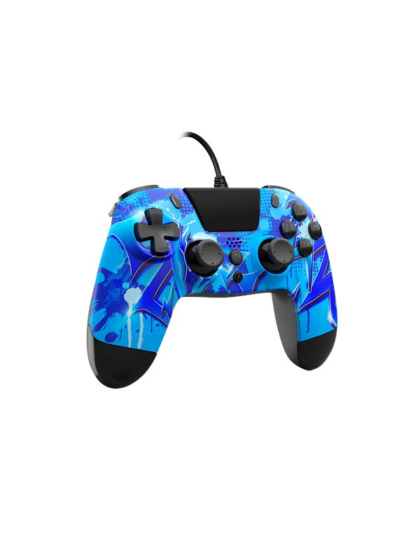 Gioteck Ps4 Vx 4 Wired Controller Blue Lightning Wired Controller Sony Playstation 4