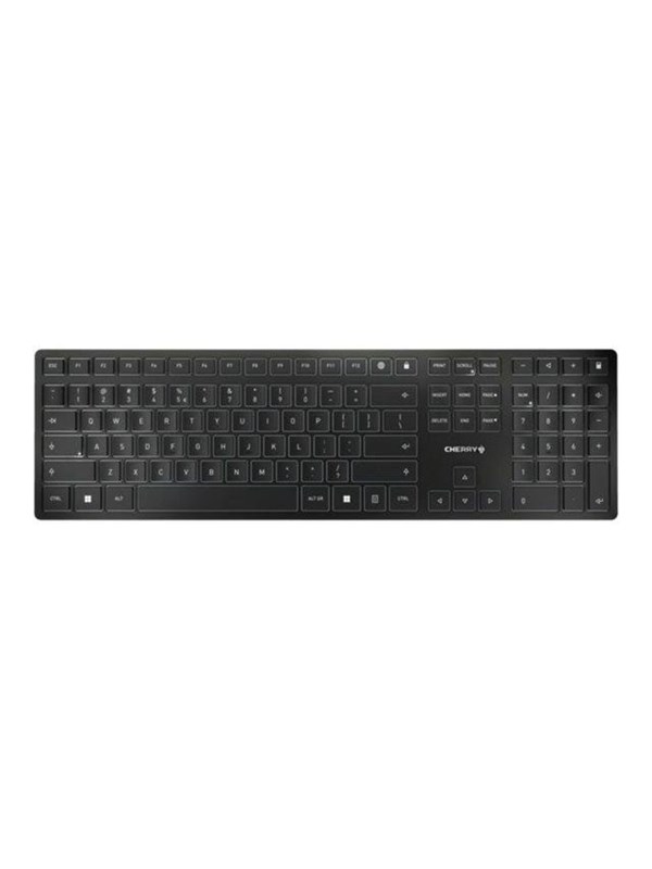 Cherry KW 9100 SLIM - Tangentbord - Engelska - Silver