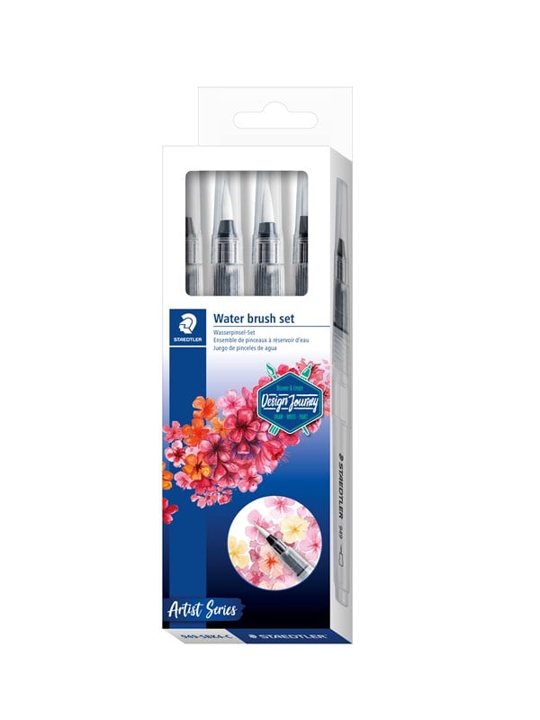 Produktfoto för Staedtler 949, Penselset, Diverse, Nylon, 4 styck