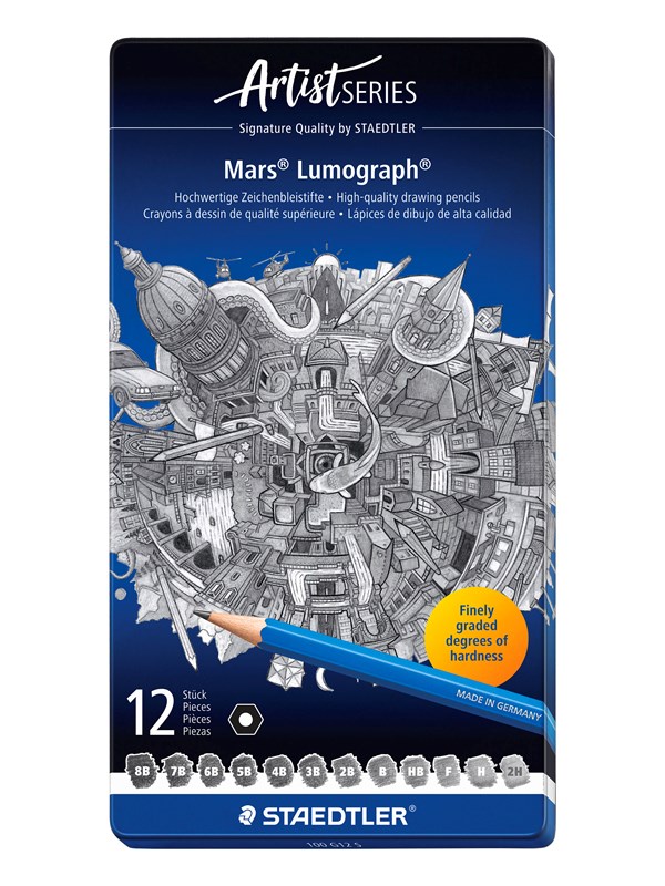Staedtler Pencil Mars Lumograph x12 100% PEFC