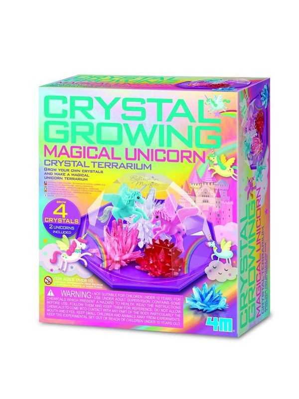 4M Crystal Growing - Magical Unicorn - Crystal Terrarium