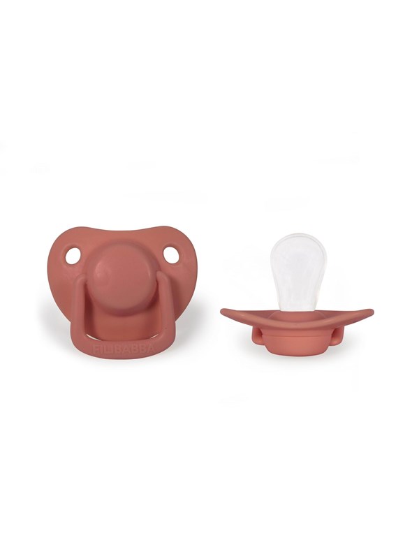 Filibabba Pacifiers 2-pack - Coral 0-6 months