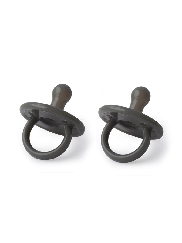 Filibabba Silicone pacifier 2-pack - Stone grey
