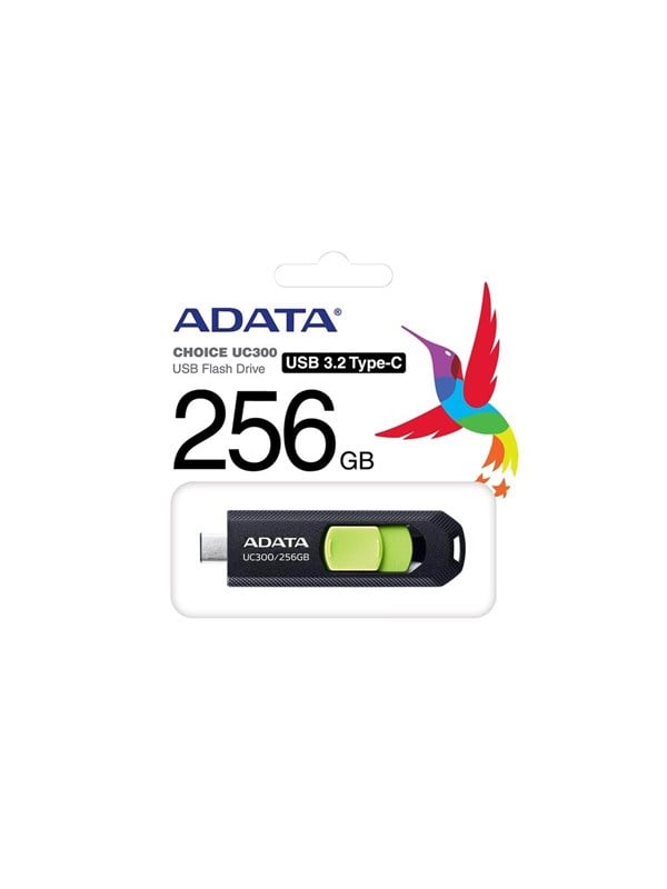 A-Data UC300 - Grön - 256GB - USB-minne