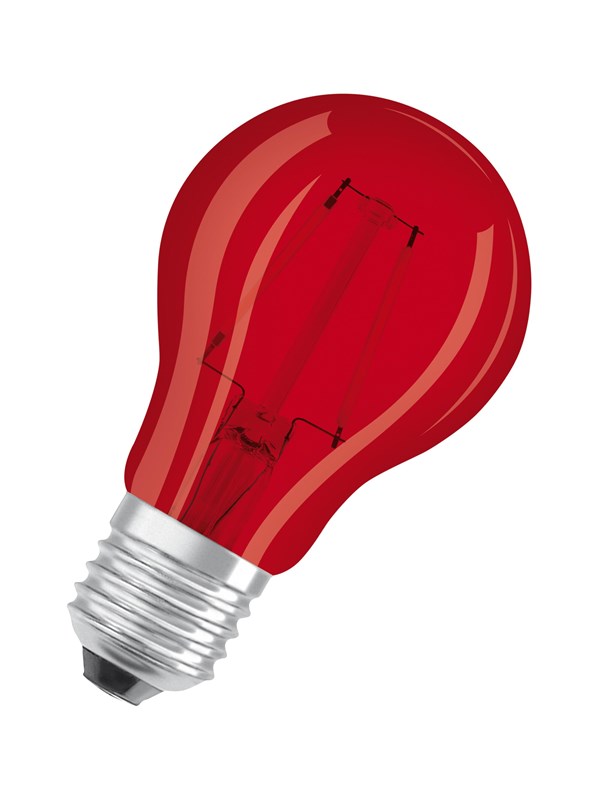 Osram LED-glödlampa Décor Standard 2.5W/510 (7W) Red E27