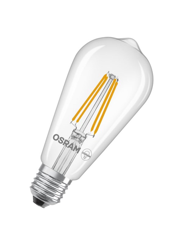 Osram LED-glödlampa Edison 806lm 3.8W/827 (60W) Clear E27