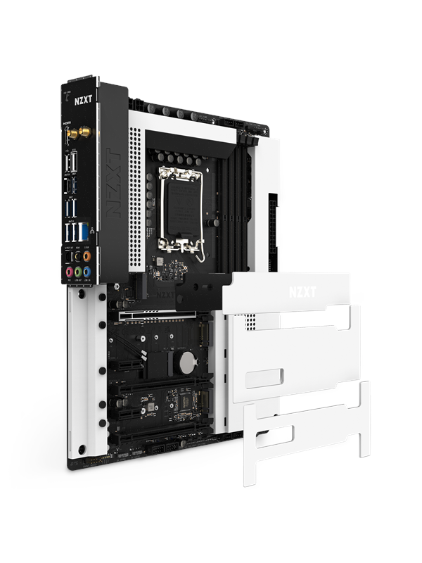 Nzxt N7 Z790 White Moderkort Intel Z790 Intel Lga1700 Socket Ddr5 Ram Atx