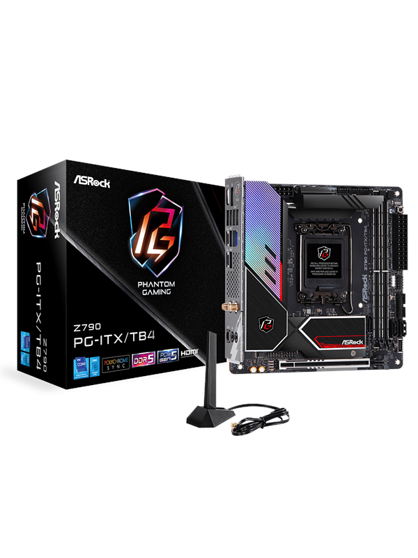 Asrock Z790 Pg Itx/tb4 Moderkort Intel Z790 Intel Lga1700 Socket Ddr5 Ram Mini Itx
