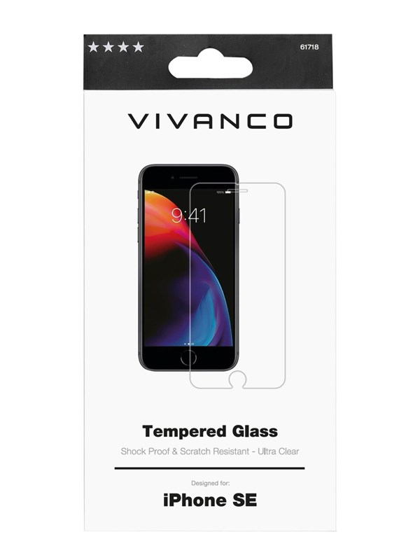 Vivanco Skyddsglas 9H iPhone SE/8/7/6
