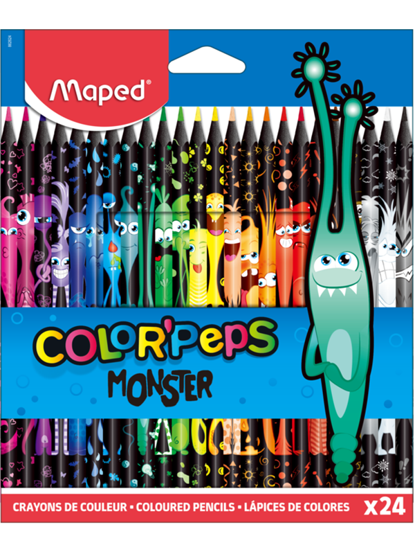 Maped Color'Peps Monster Colour pencils x24 - Köp för SEK 111 - Spara 28%