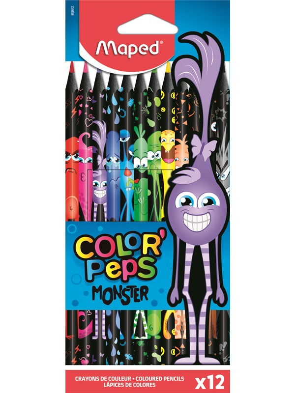 Maped Color'Peps Monster Colour pencils x 12