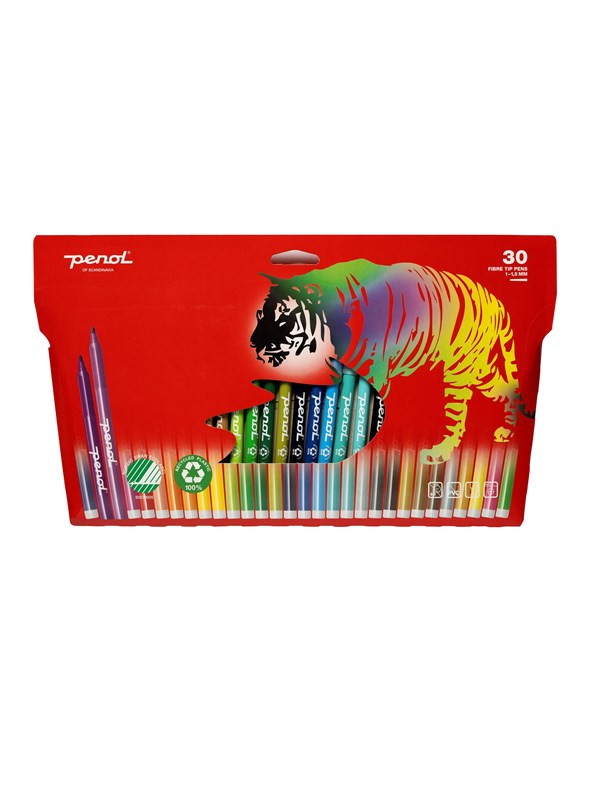 Produktfoto för Penol Fiberpennor 30-pack
