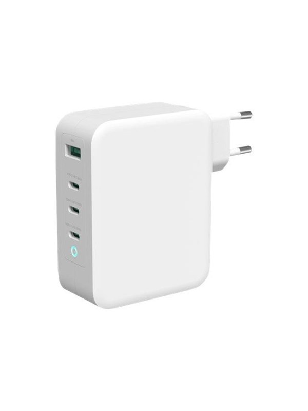 Produktfoto för DELTACO Laddare Vägg USB-A/3xUSB-C 100W