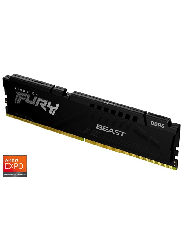 Kingston Fury Beast Ddr5 5200 8gb Cl36 Single Channel 1 Pcs Amd Expo & Intel Xmp Svart