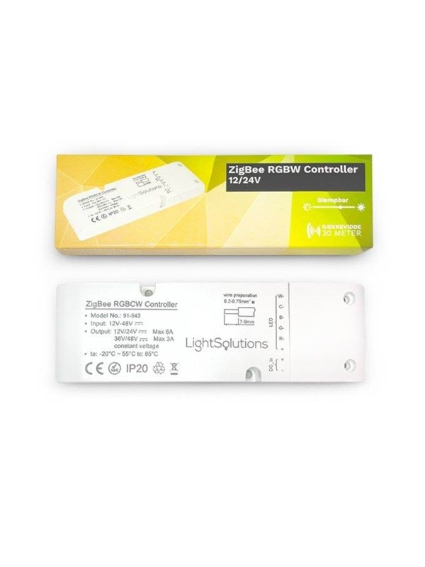 Light Solutions Zigbee Rgbcw Controller 12/24v
