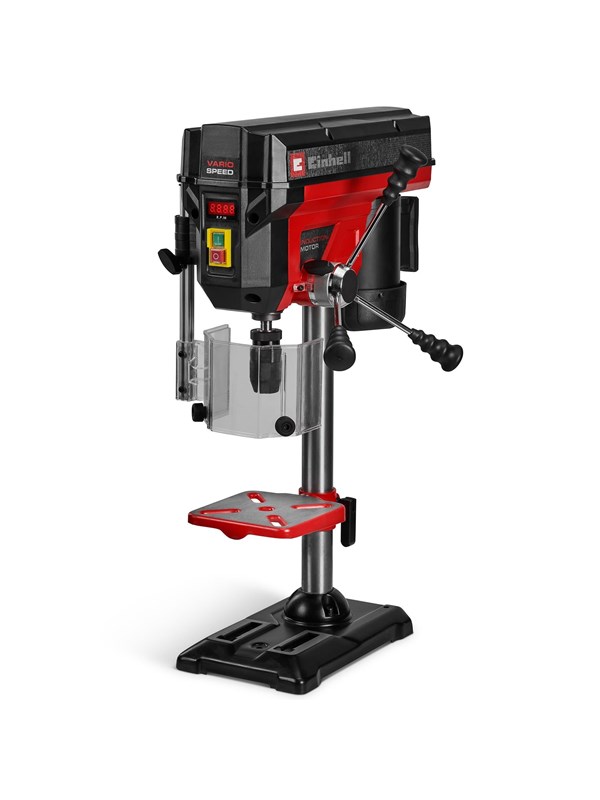 Produktfoto för Einhell TE-BD 550 E, Bänkborrmaskin, B16, Knappar, Handtag, Rotations-, Slider, Röd, 450 RPM, 2500 RPM