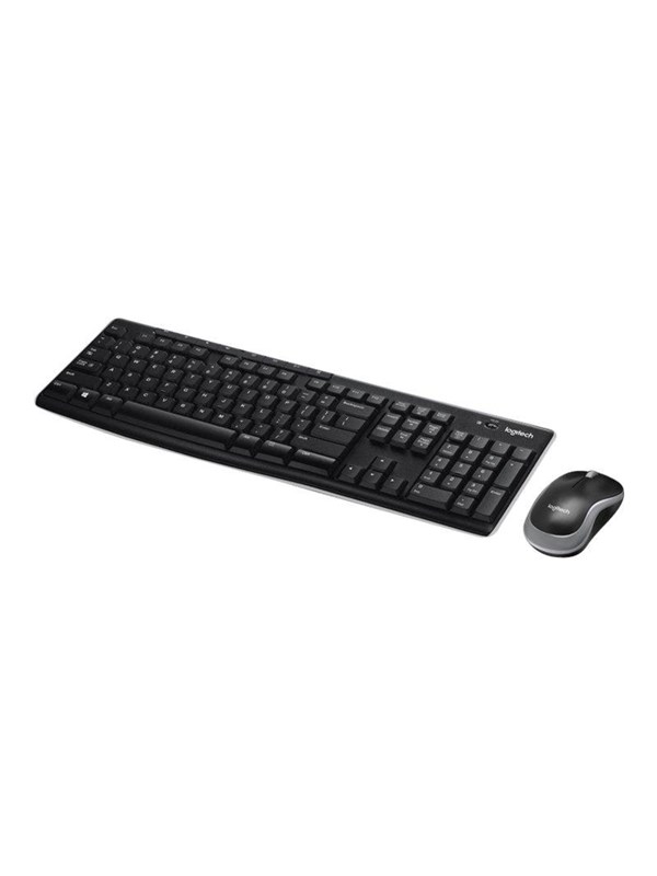 Logitech Mk270 Wireless Combo Keyboard And Mouse Set Czech Tastatur & Mus Set Tjeckiska Svart
