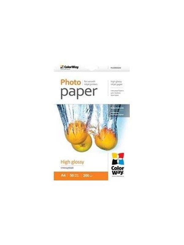 ColorWay - photo paper - high-glossy - 50 sheet(s) - A4 - 200 g/m²