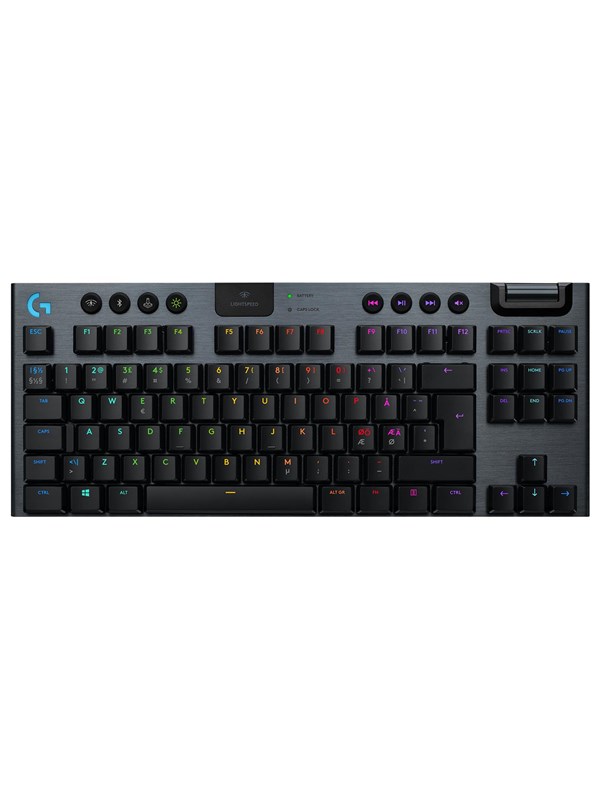 Logitech G915 Tkl Tenkeyless Lightspeed Wireless Rgb Mechanical Gaming Keyboard Keyboard Qwerty Uk Carbon Gaming Tangentbord Engelska Storbritannien Svart